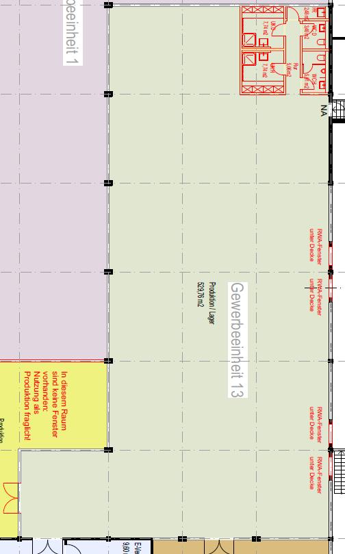 Grundriss Halle / Lager / Produktion N�rnberg