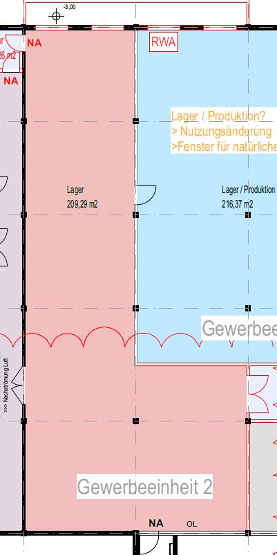 Grundriss Halle / Lager / Produktion N�rnberg