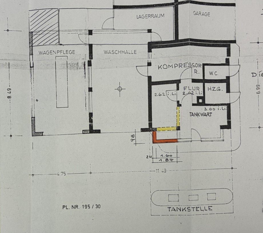 Grundriss Halle / Lager / Produktion N�rnberg